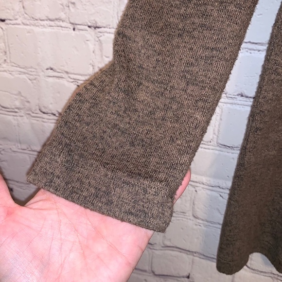 🇺🇸 Freeloader Brown Open Front Hooded Cardigan - Picture 3 of 6
